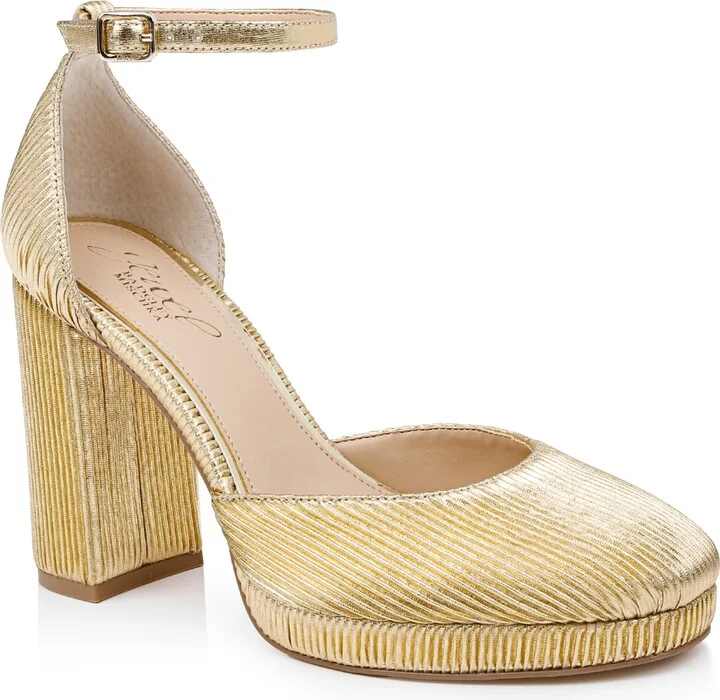 Jewel Badgley Mischka Women's Stephanie Closed Toe Platform Pumps
