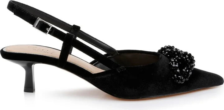 Jewel Badgley Mischka Women's Tabitha Ornamented Slingback pumps - Image 2
