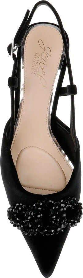 Jewel Badgley Mischka Women's Tabitha Ornamented Slingback pumps - Image 4