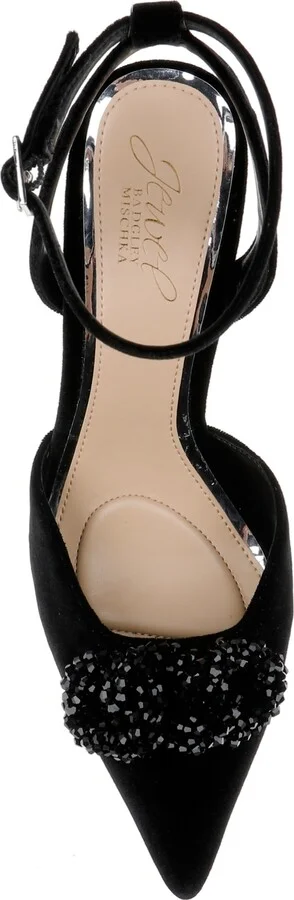 Jewel Badgley Mischka Women's Tailynn Ornamented Ankle Strap Pumps - Image 4