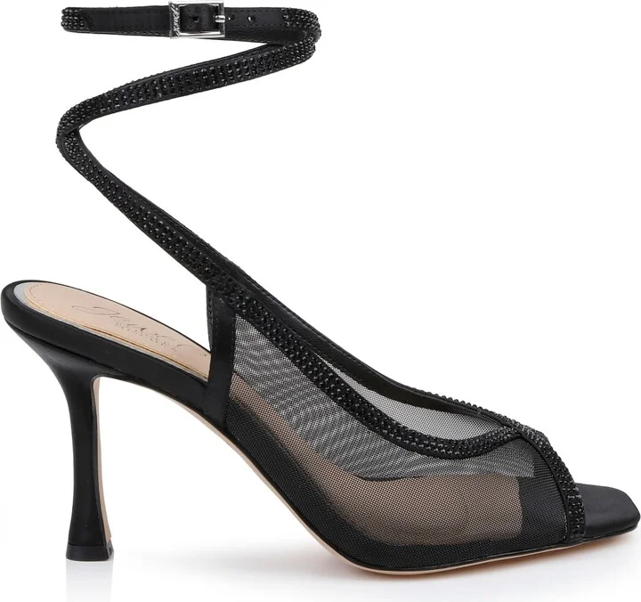 Jewel Badgley Mischka Women's Tamera Mesh Open Toe Sandals - Image 2