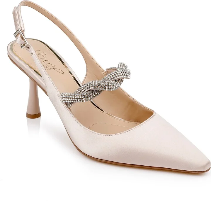 Jewel Badgley Mischka Women's Tierney Slingback Pumps