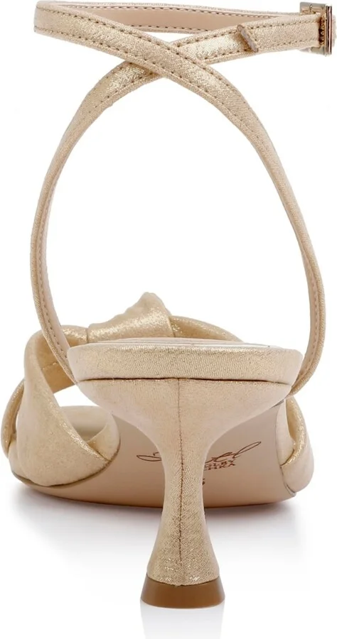 Jewel Badgley Mischka Women's Valarie Square Toe Kitten Heel Evening Sandals - Image 8
