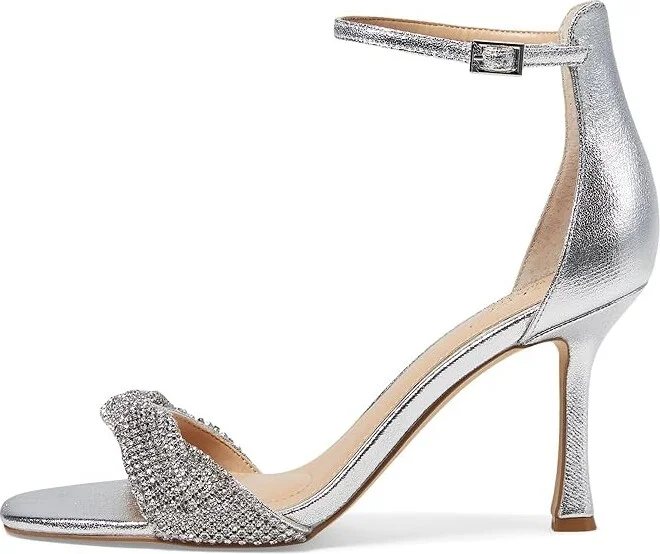 Jewel Badgley Mischka Yesica Women's Sandals Silver Textile : 10 M, Synthetic - Image 5