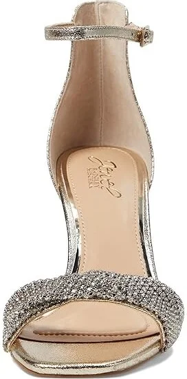 Jewel Badgley Mischka Yesica Women's Sandals Silver Textile : 10 M, Synthetic - Image 6