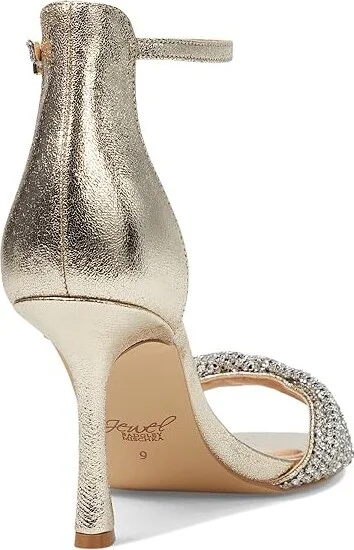 Jewel Badgley Mischka Yesica Women's Sandals Silver Textile : 10 M, Synthetic - Image 8