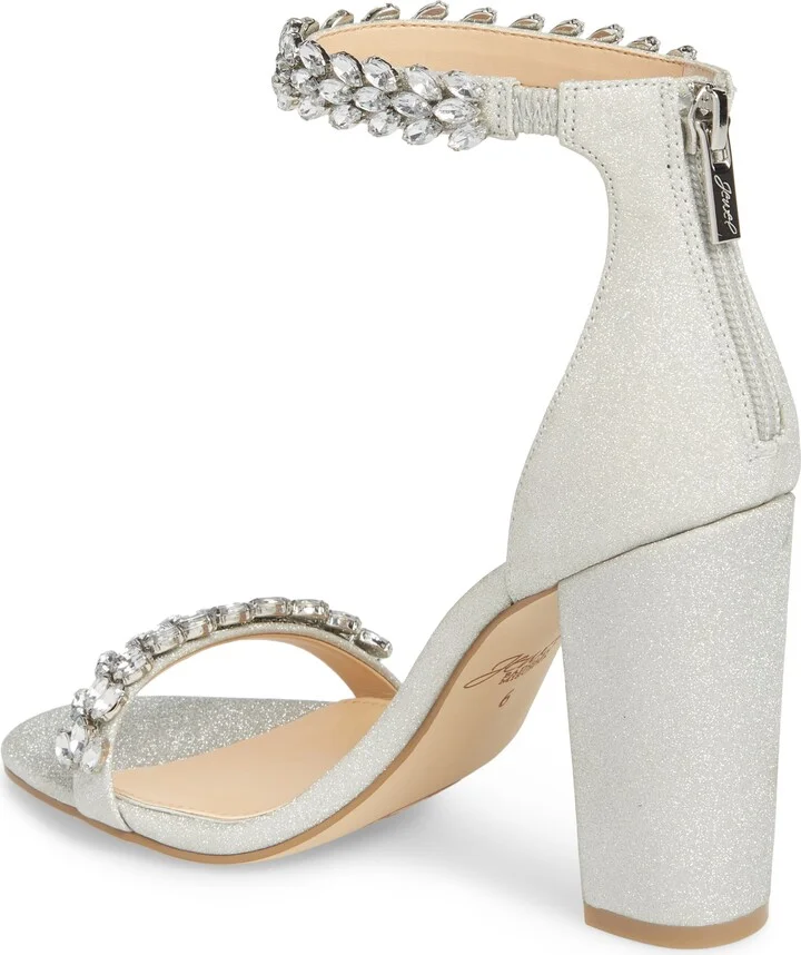 Jewel by Badgley Mischka Mayra Embellished Ankle Strap Sandal - Image 2