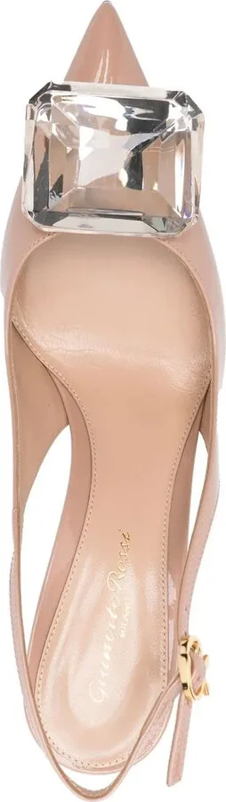 Jewel-Detail 95mm Stiletto Pumps - Image 4