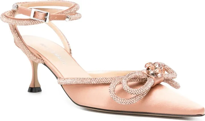 Jewel-Embellished Bow Pumps - Image 2