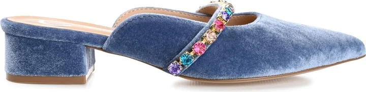 Jewel Embellished Pointed Toe Mule - Image 3