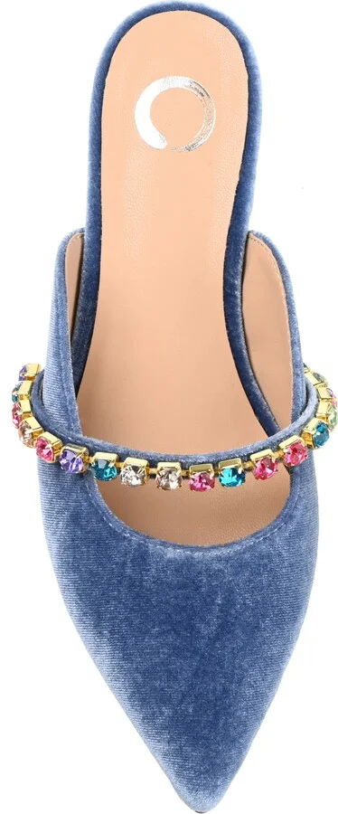 Jewel Embellished Pointed Toe Mule - Image 4