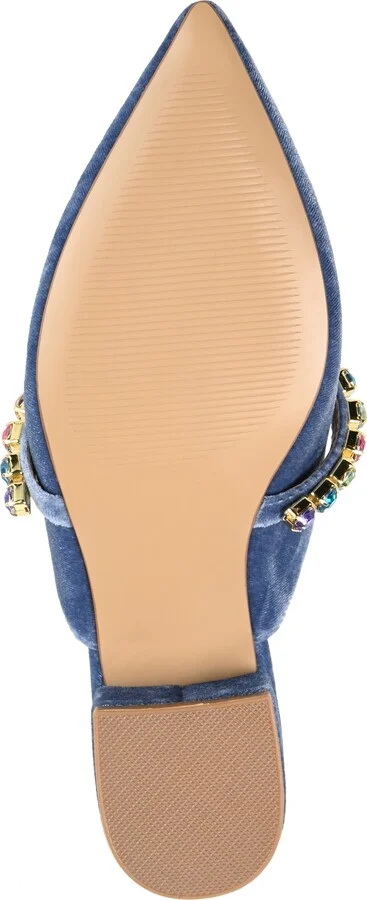 Jewel Embellished Pointed Toe Mule - Image 5