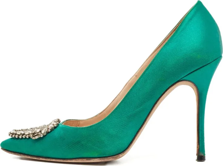 Jewel-Embellishment Pumps