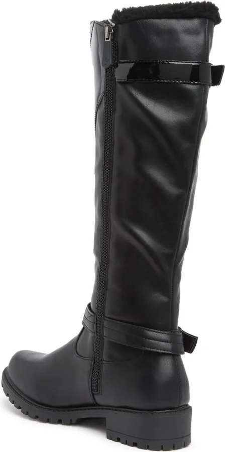 Jewel Faux Fur Lined Knee High Boot - Image 2
