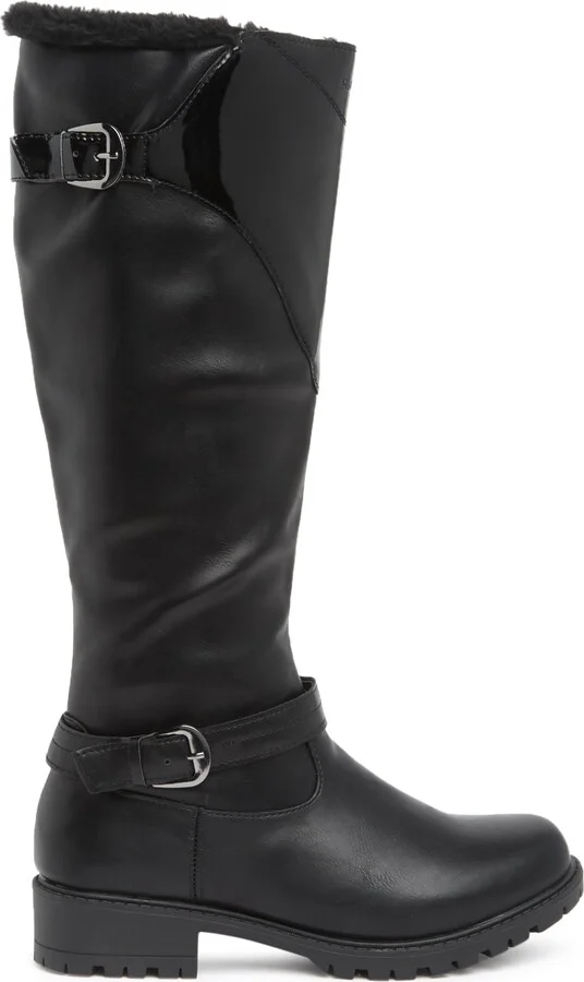 Jewel Faux Fur Lined Knee High Boot - Image 3