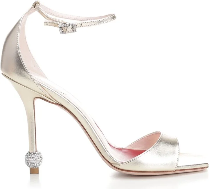 Jewel Heel Scarpe Basse Gold