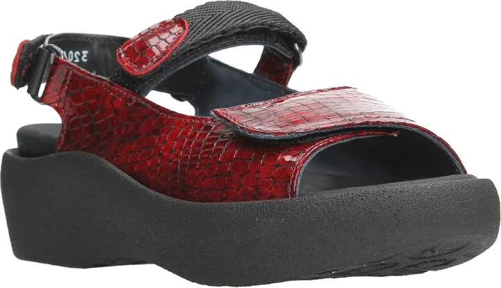 Red Mini Croco Leather