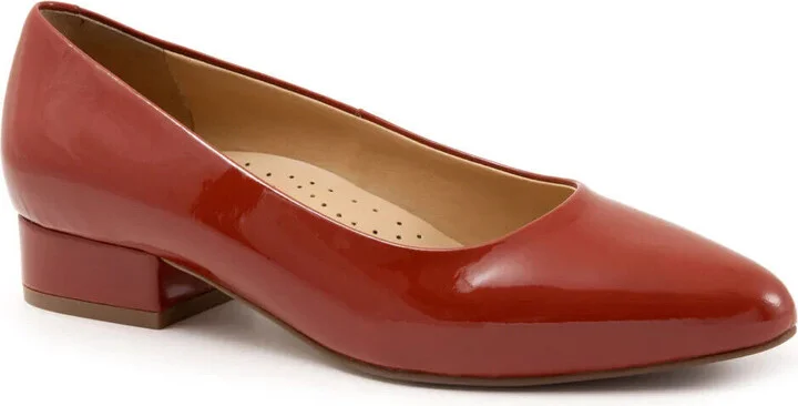 Jewel T2126-659 Pump Womens 10.5 Terracotta Patent Leather Shoes KHD632