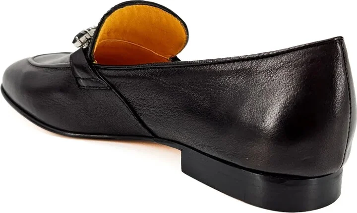Jeweled Leather Loafers - Image 3