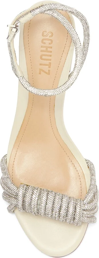 Jewell Rhinestone Block Heel Ankle Strap Sandal - Image 5