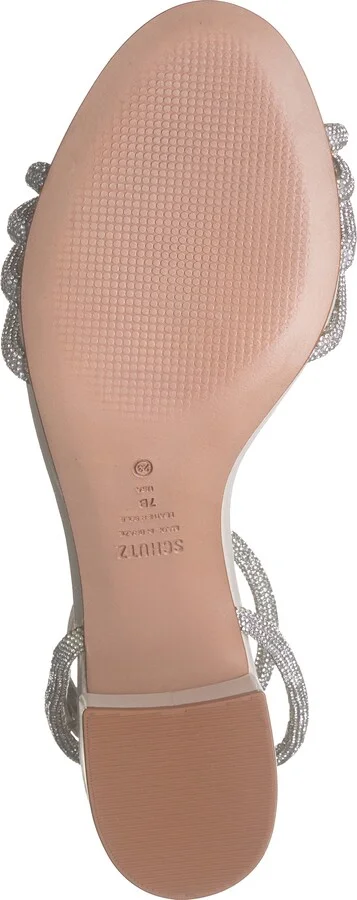 Jewell Rhinestone Block Heel Ankle Strap Sandal - Image 6