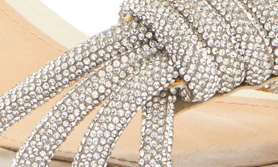 Jewell Rhinestone Block Heel Ankle Strap Sandal - Image 7