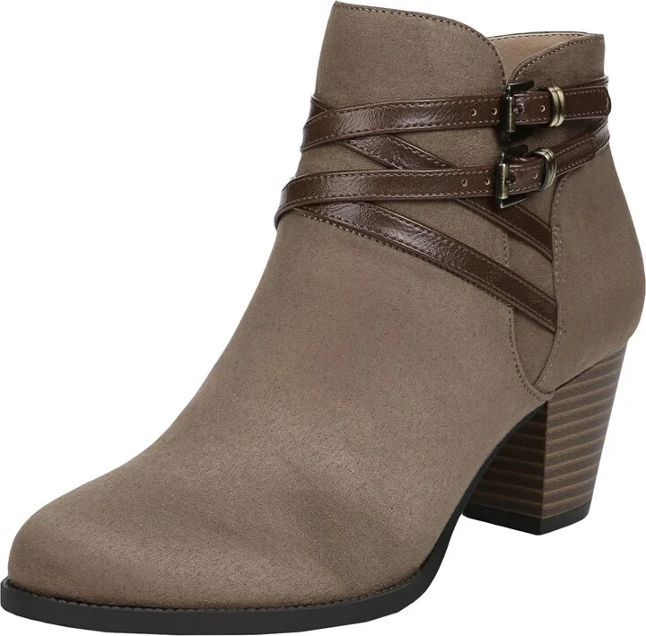 Jezebel Womens Faux Suede Memory Foam Block Heel Boot