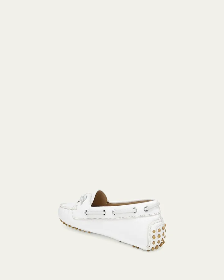 Jia Leather Driver Boat Loafers - Image 2