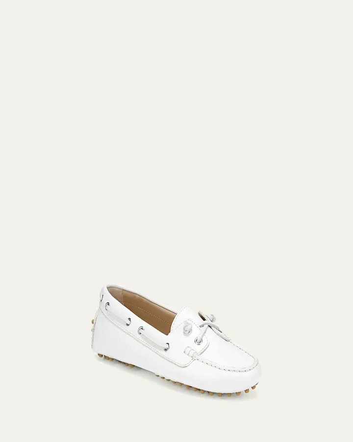 Jia Leather Driver Boat Loafers - Image 3