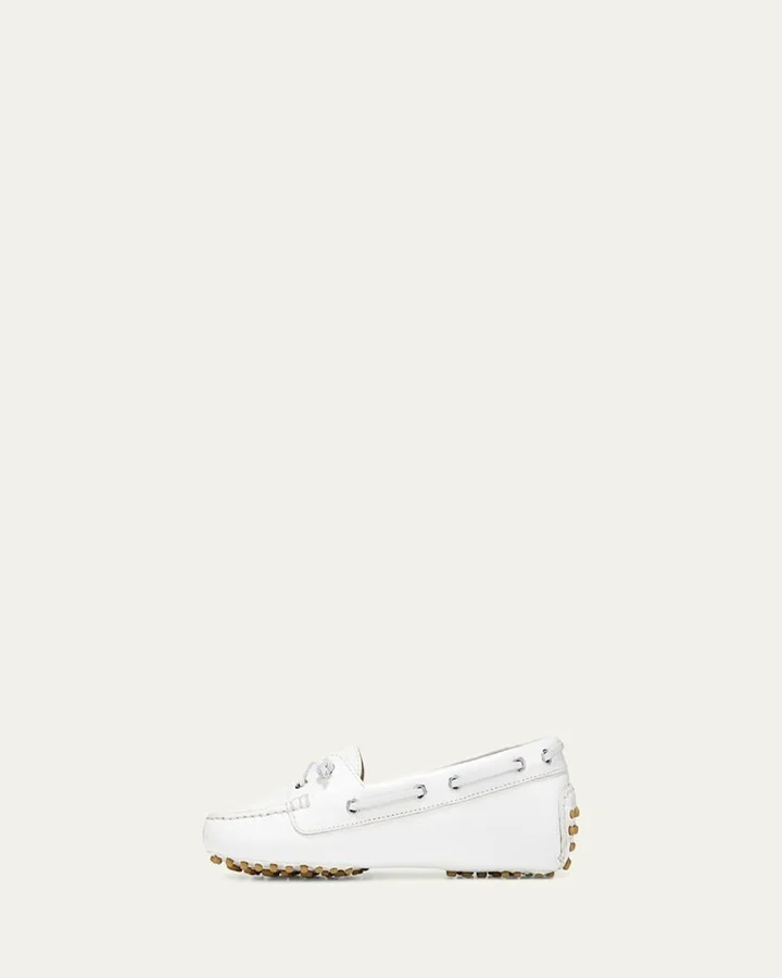 Jia Leather Driver Boat Loafers - Image 4