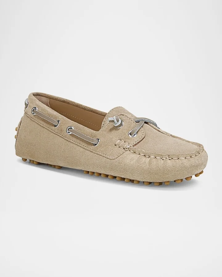 Jia Leather Driver Boat Loafers - Image 2