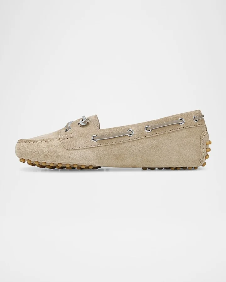Jia Leather Driver Boat Loafers - Image 4