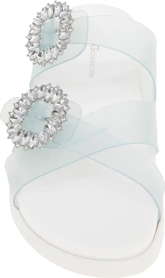 Jia Rhinestone Slide Sandal - Image 3