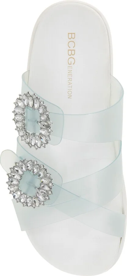 Jia Rhinestone Slide Sandal - Image 6