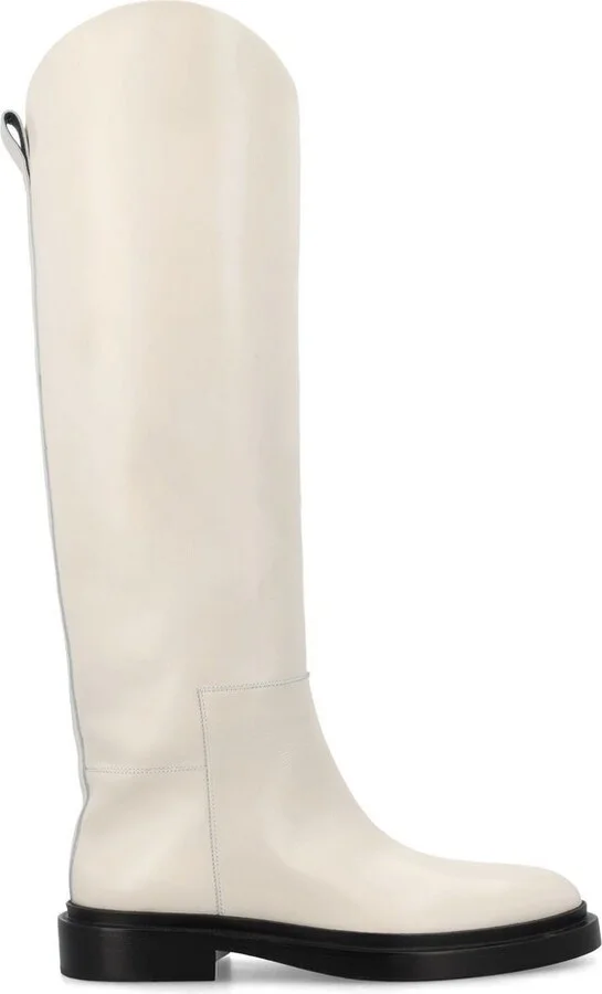 Jil Sander Almond-Toe Knee-Length Boots