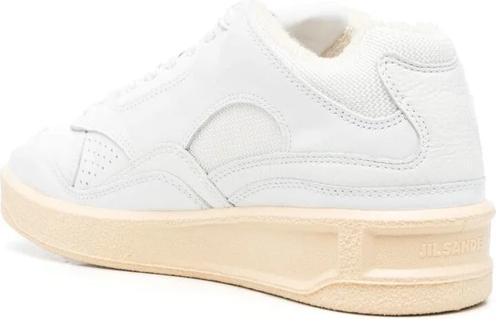 Jil Sander Basket Leather Sneakers - Image 2