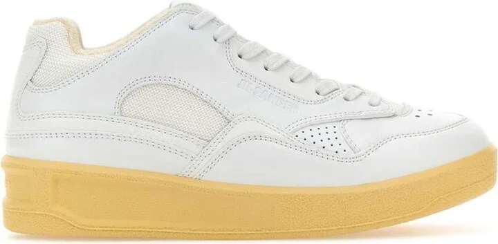 Jil Sander Basket Low-Top Leather Sneakers - Image 2