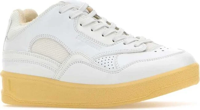 Jil Sander Basket Low-Top Leather Sneakers - Image 4
