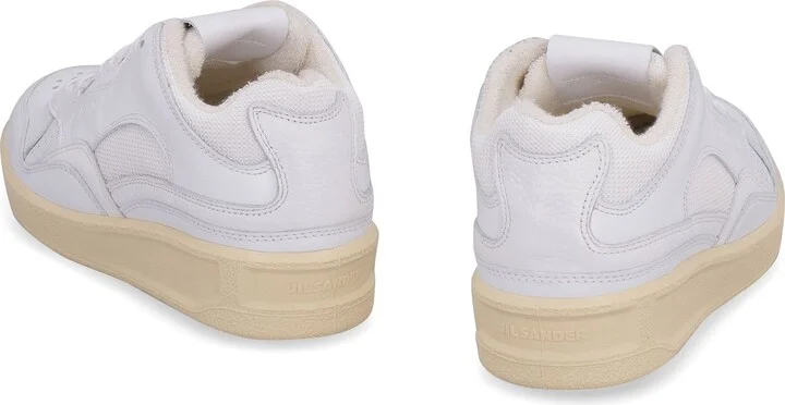 Jil Sander Basket Low-Top Leather Sneakers - Image 9