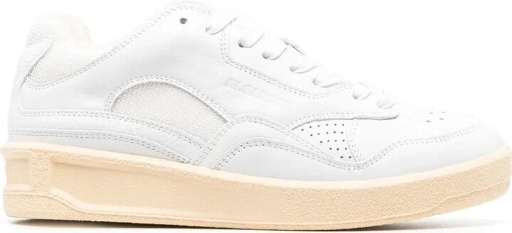 Jil Sander Basket Low-Top Leather Sneakers