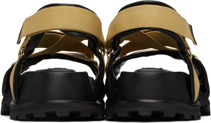 Jil Sander Beige Webbing Sandals - Image 2