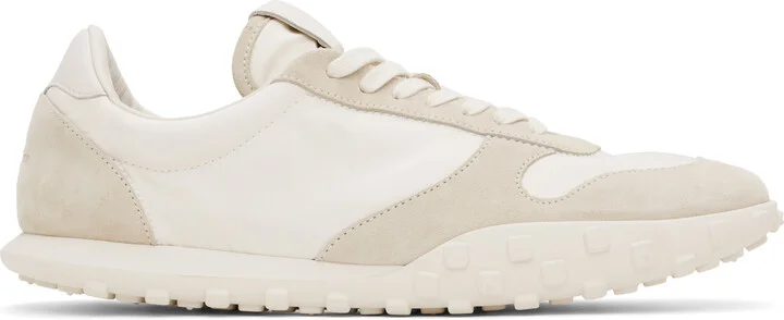 Jil Sander Beige & White Moon Sneakers