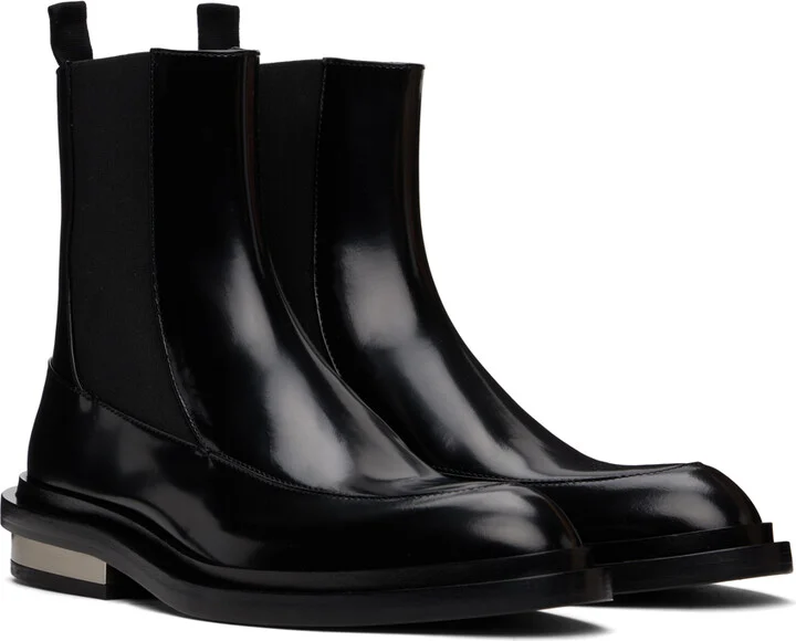 Jil Sander Black Ankle Boots - Image 4
