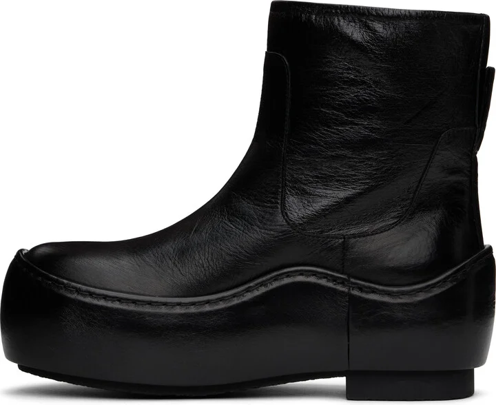 Jil Sander Black Ankle Boots - Image 3