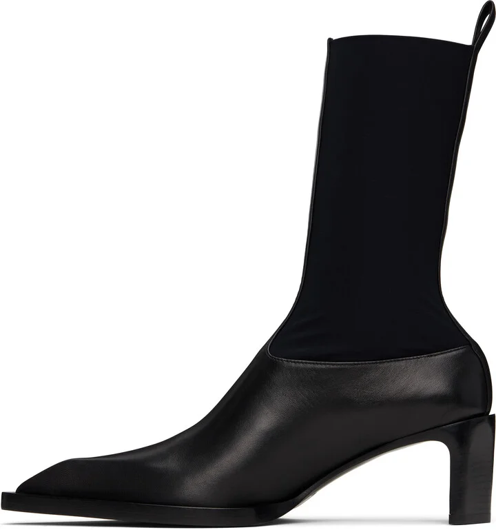 Jil Sander Black Ankle Boots - Image 3