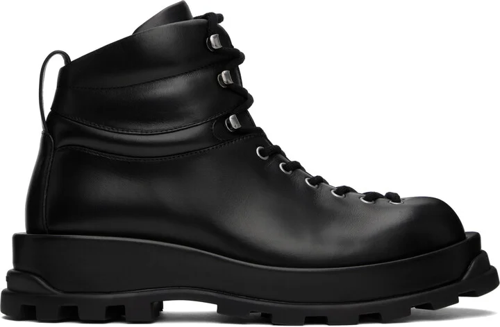 Jil Sander Black Ankle Boots