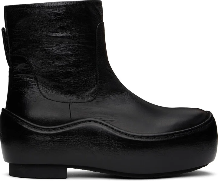 Jil Sander Black Ankle Boots