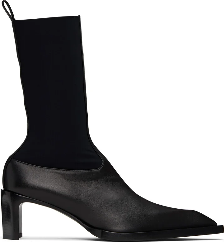 Jil Sander Black Ankle Boots