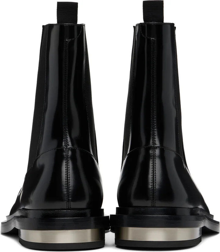 Jil Sander Black Ankle Chelsea Boots - Image 2