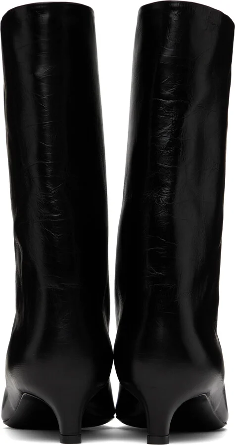 Jil Sander Black Calf Leather Boots - Image 2